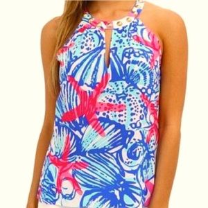 Lilly Pulitzer Rogan Halter Top, Size M